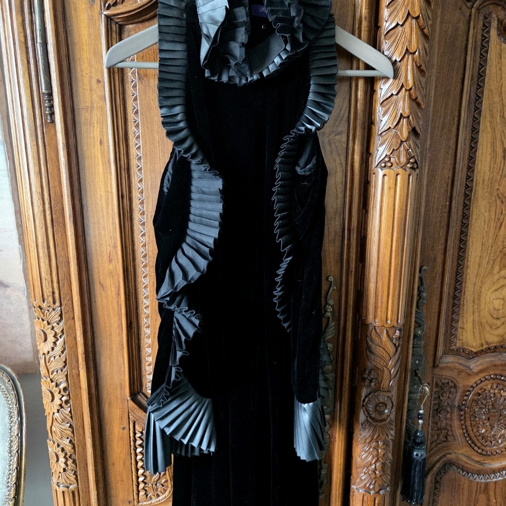 Ralph Lauren Black Velvet Dress